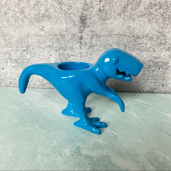 Teal T-Rex votive candle holder Urban Outfitters - Picture 4 of 9